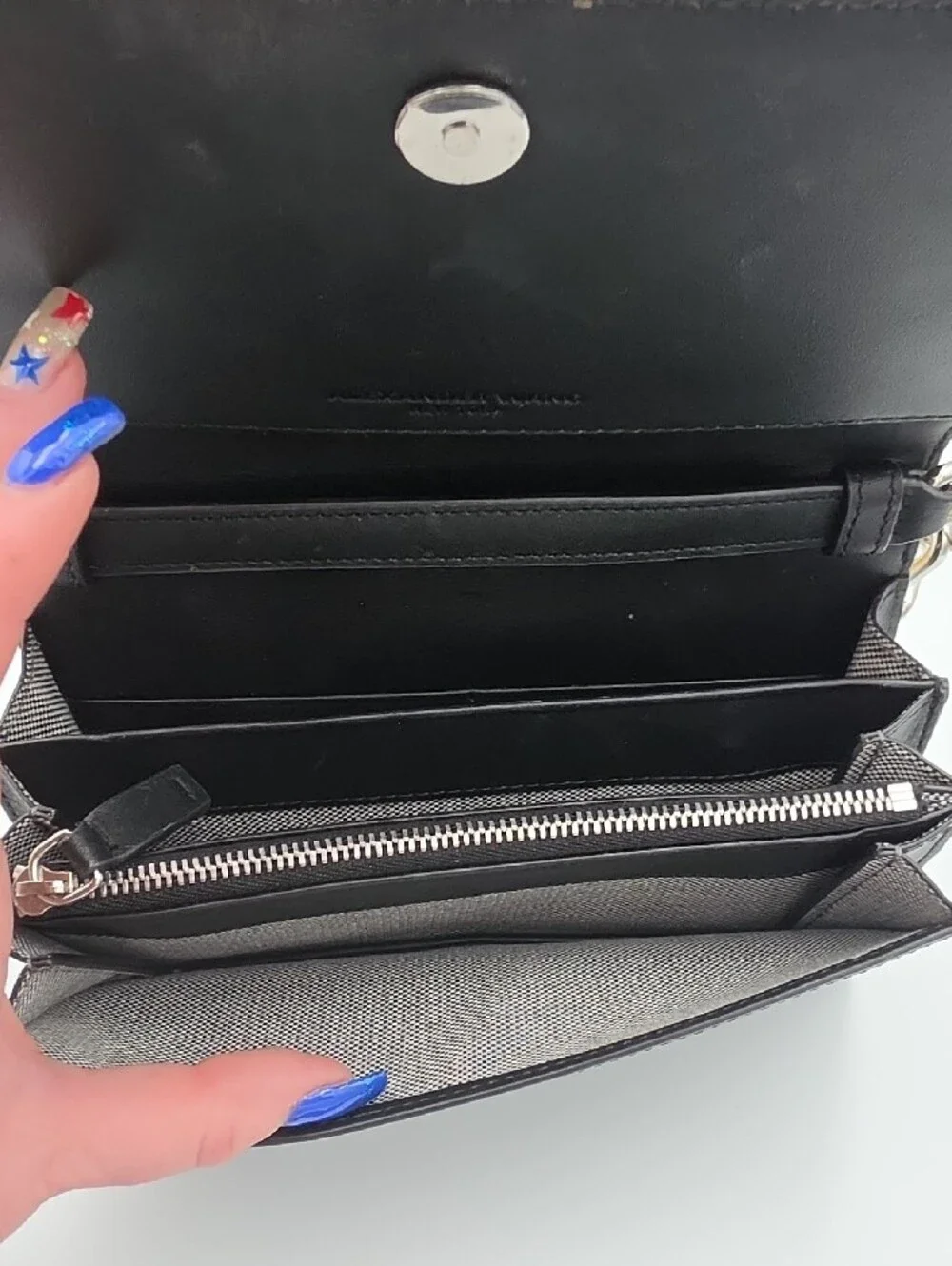Alexander Wang Attica Rhinestone Mesh Leather Small Chain Crossbody (EUC)🩶🖤🩶